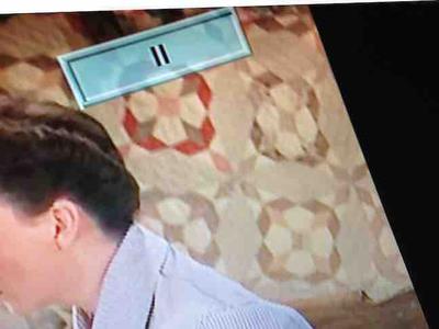 Name of quilt pattern in background. Judy Garland movie Summer Stock.