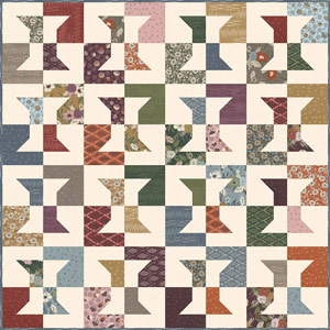 Layer Cake Spools Quilt Kit featuring Slow Stroll by Moda