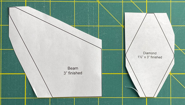 The Beam and Diamond templates are prepped The Beam and Diamond templates are prepped