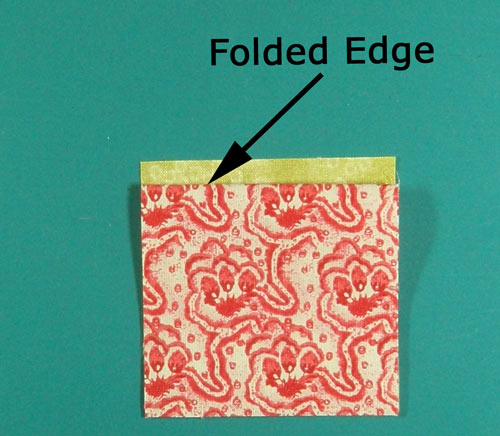 Align the raw edges Align the raw edges