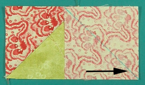 Layer the second sky patch, right sides together Layer the second sky patch, right sides together