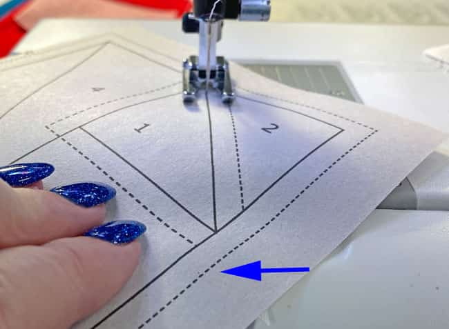 Stitch the seam that joins #2 to #1 Stitch the seam that joins #2 to #1
