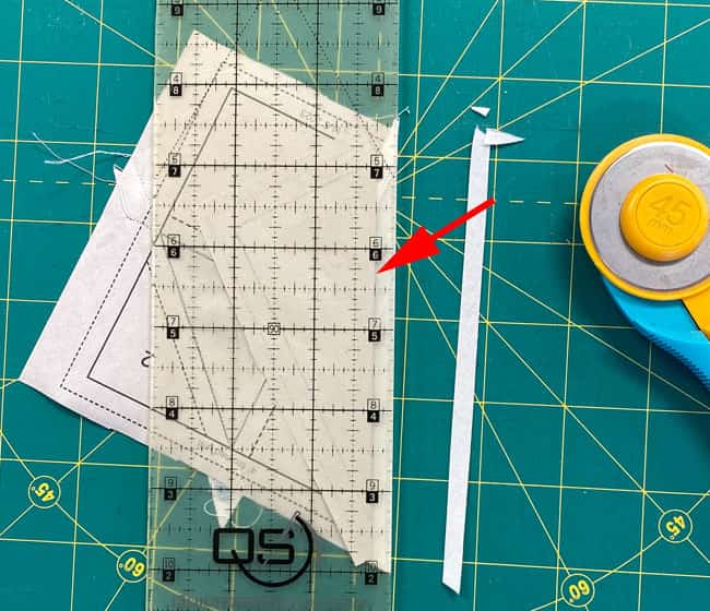 Trim away the excess #4 fabric Trim away the excess #4 fabric