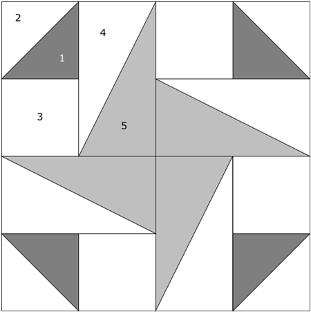 Liberty Star quilt block design Liberty Star quilt block design