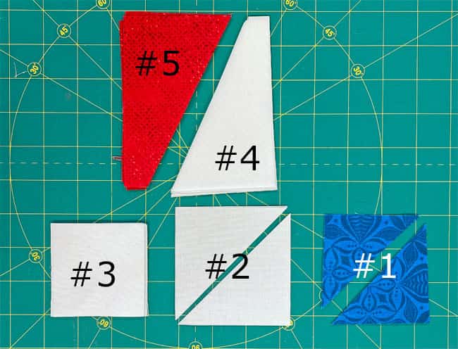 All the patches are ready for stitching into a block All the patches are ready for stitching into a block