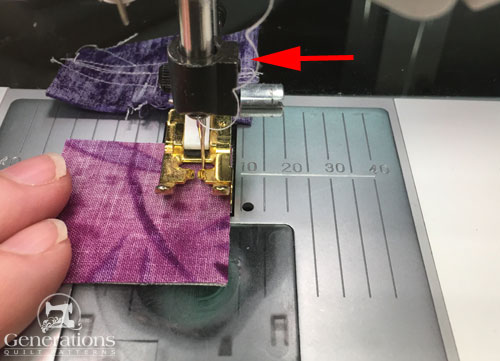 Sew 1a to the Center patch