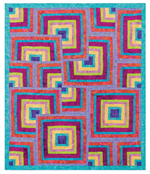 Hidden Targets by Carolyn S. Vagts, finished size is 63&#189;” x 75&#189;”