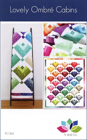 Lovely Ombre Cabins by V and Co., finishes at 75” x 92”