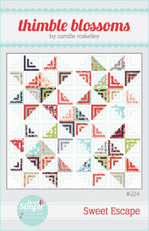 Sweet Escape by Thimble Blossoms, finishes at 80" x 80"