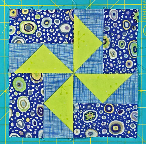 Finished, traditionally pieced Louisiana quilt block
