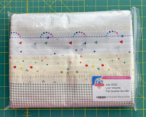 My package from the Fat Quarter Shop Low Volume Fabrics club