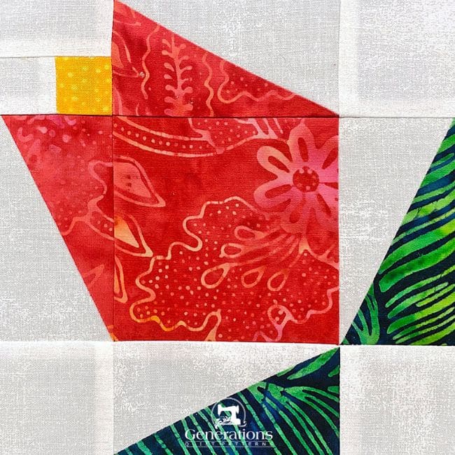 Magnolia Bud quilt block Magnolia Bud quilt block