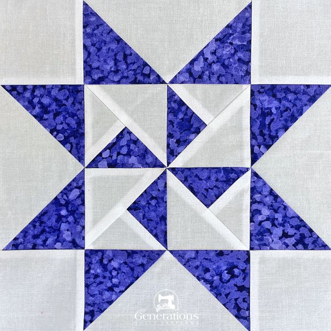 The Martha Washington Star quilt block The Martha Washington Star quilt block