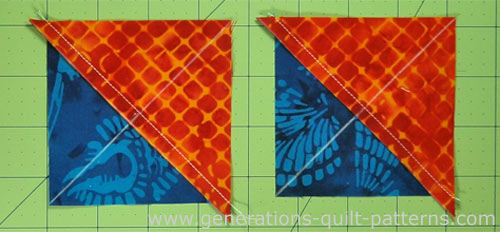 Mark the second diagonal line for the QST units Mark the second diagonal line for the QST units