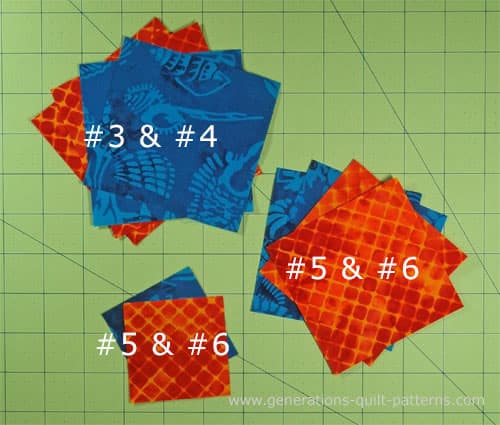 The cut patches for your Massachusetts quilt block The cut patches for your Massachusetts quilt block