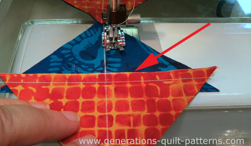 titch on both sides of the drawn line...again