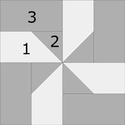 Maypole Dance quilt block design