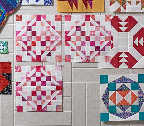 Scrappy Medieval Walls quilt blocks Scrappy Medieval Walls quilt blocks