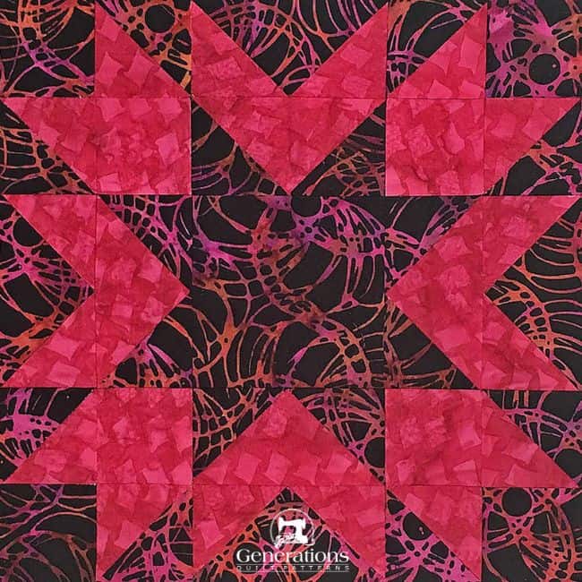 The Memory quilt block tutorial starts here.