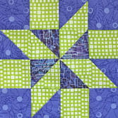 Click here for instructions to make a Meteor quilt block in 5 different sizes