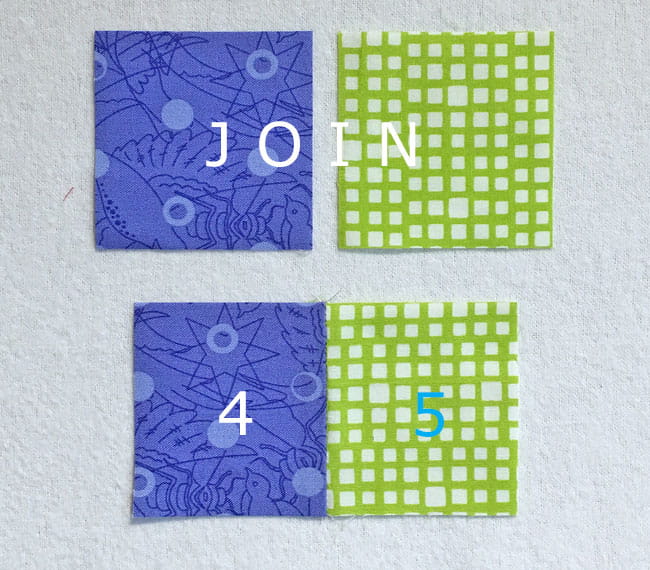 Stitch a #4 to a #5 Stitch a #4 to a #5