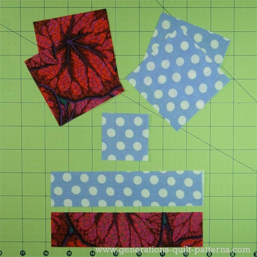 Monkey Wrench Quilt Block Tutorial 5", 71/2", 10" and 121/2" sizes