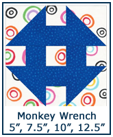 Monkey Wrench quilt block tutorial