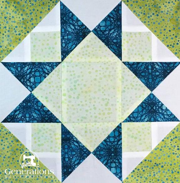 The Morning Star quilt block The Morning Star quilt block