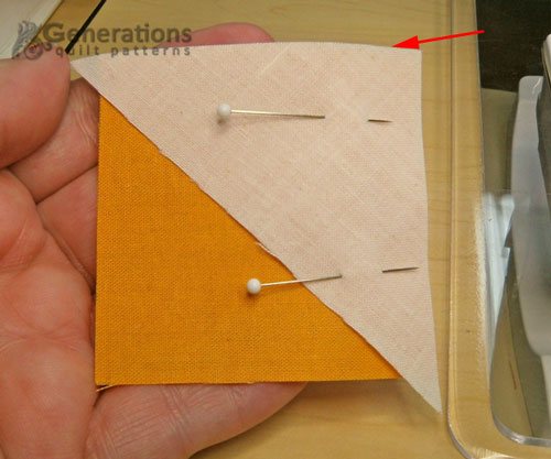 Pin #2 to #3 matching the straight edges.