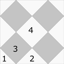 Mosaic #3 quilt block design