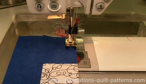 Add the short 'B' strip