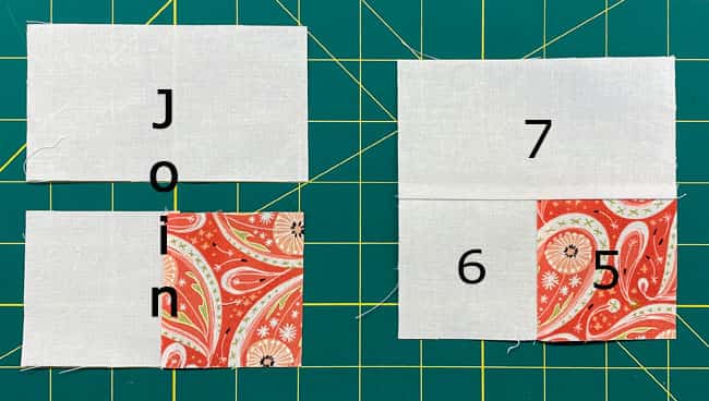 Stitch #7 to #5/#6 Stitch #7 to #5/#6