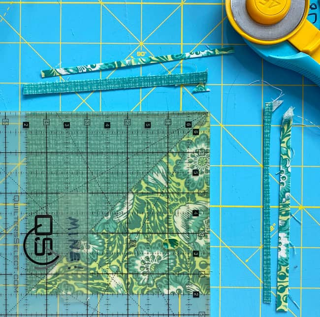 Trimming the remaining 2 sides Trimming the remaining 2 sides