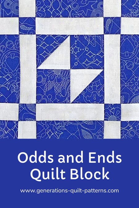 Pin this Odds and Ends quilt block tutorial for later