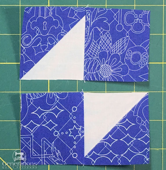 Sew a HST to a #3. Repeat.