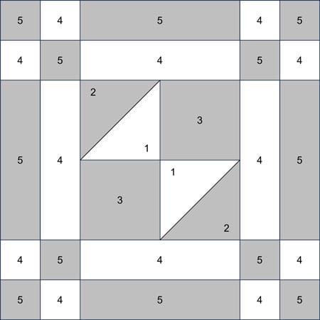 Odds and ends patchwork design