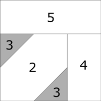 The Ozark Maple Leaf quilt block- B unit