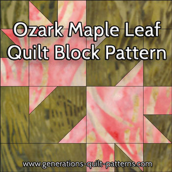 Maple Leaf Quilt Block Printable Post Printable Post