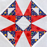Click here for the Panama Star quilt block tutorial