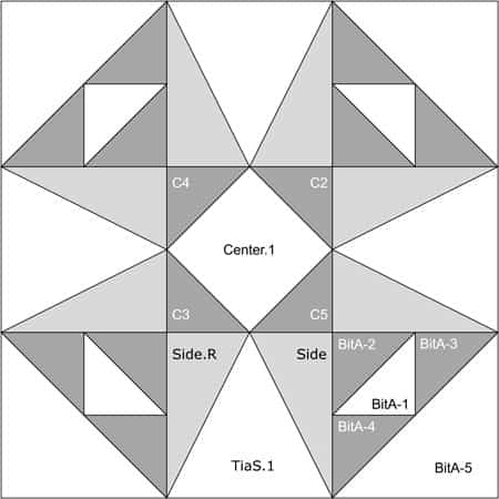 Panama Star quilt block design