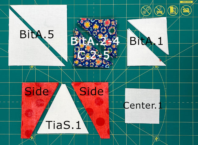 All the patches once the subcutting is finished