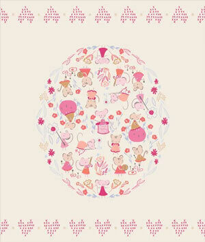 Tails & Threads  Panel, 35" x 42"