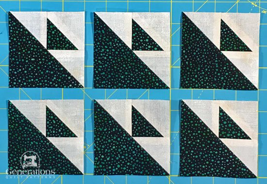 Paper piecing in a quilt block - Pieced Brain