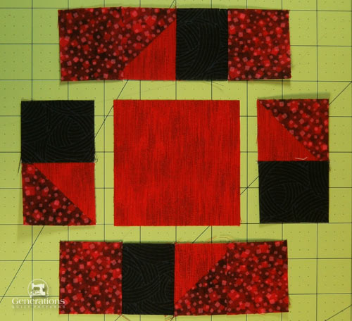 Patches are laid out in the design Patches are laid out in the design