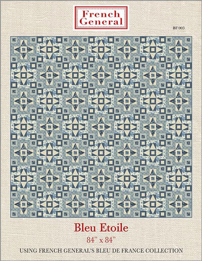 Bleu Etoile quilt pattern by French General