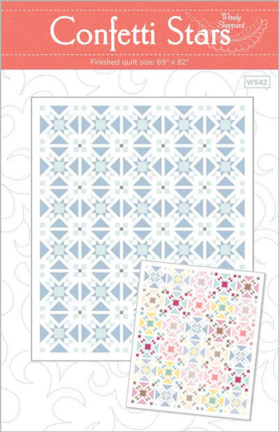 Confetti Stars quilt pattern by Wendy Sheppard