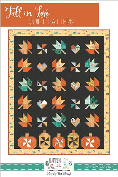 Fall in Love quilt pattern by Flamingo Toes