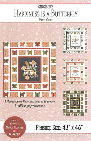 Happiness is a Butterfly quilt pattern by Gingiber