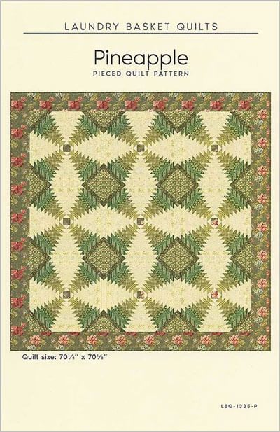 Pineapple quilt pattern by Laundry Basket Quilts