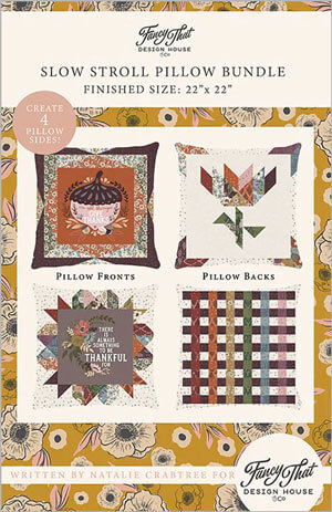 Slow Stroll Pillow Bundle quilt pattern by Fancy That Design House